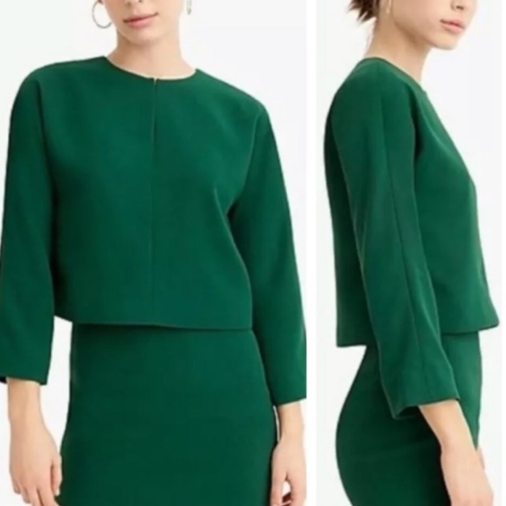 J.Crew 365 Cropped Crepe top, size 6, EUC